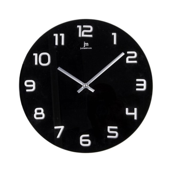 Ρολόι Τοίχου Justaminute 14897 Μαύρο Πλαστικό 38cm