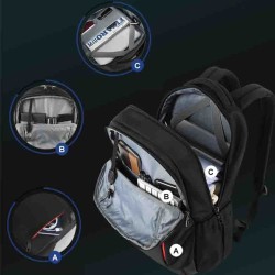 Backpack Σακίδιο Πλάτης Tigernu T-B3906 Μαύρο