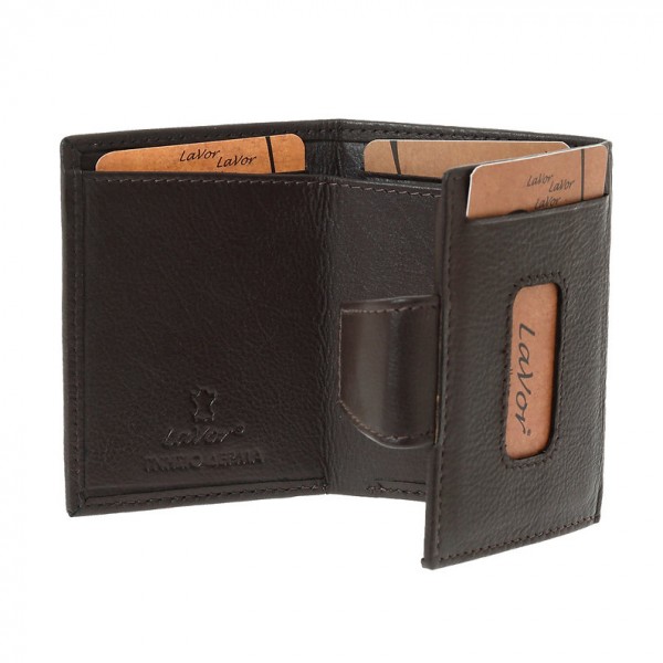 Δερμάτινη Καρτοθήκη Lavor 1-2126BR Καφέ