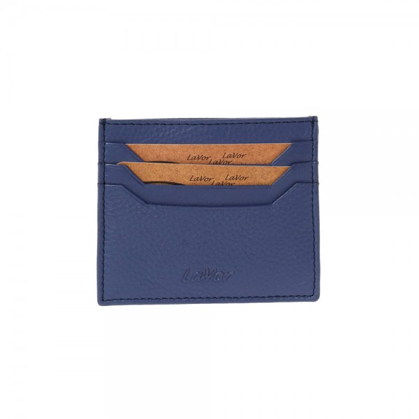 Δερμάτινη Καρτοθήκη Lavor 1-6070BLU Μπλε