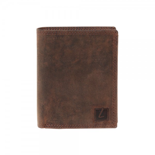Ανδρικό Δερμάτινο Πορτοφόλι Lavor 1-2127 Καφέ