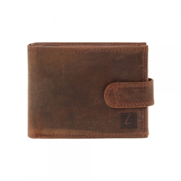 Ανδρικό Δερμάτινο Πορτοφόλι Lavor 1-2131 Καφέ