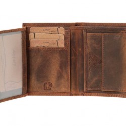 Ανδρικό Δερμάτινο Πορτοφόλι Lavor 1-2132 Καφέ