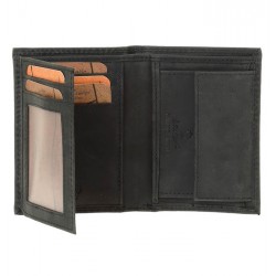 Ανδρικό Δερμάτινο Πορτοφόλι Lavor 1-2132 Μαύρο