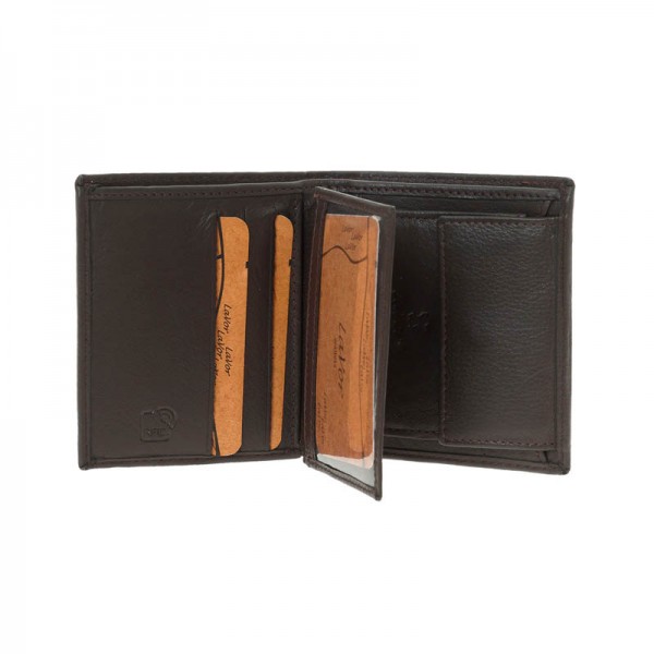 Ανδρικό Δερμάτινο Πορτοφόλι LAVOR 1-2134BRA Καφέ