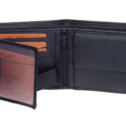 Ανδρικό Δερμάτινο Πορτοφόλι LAVOR 1-3702BLU Μπλε