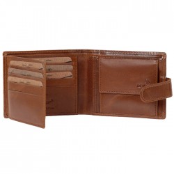 Ανδρικό Δερμάτινο Πορτοφόλι LAVOR 1-3810CQ Ταμπά
