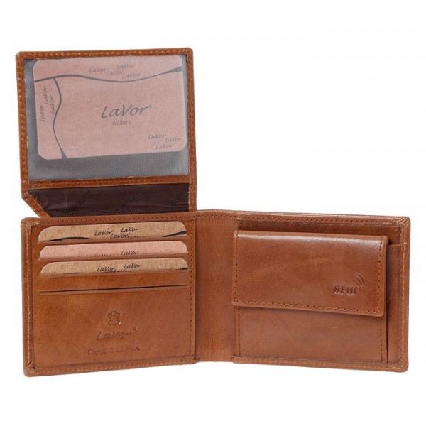 Ανδρικό Πορτοφόλι LAVOR 1-3811CQ Ταμπά Δερμάτινο