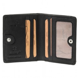 Ανδρικό Δερμάτινο Πορτοφόλι LAVOR 1-3826BK Μαύρο