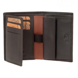 Ανδρικό Δερμάτινο Πορτοφόλι LAVOR 1-6087BR Καφέ