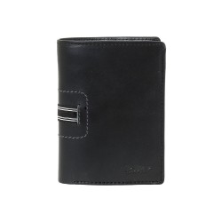 Ανδρικό Δερμάτινο Πορτοφόλι LAVOR 1-6087BK Μαύρο