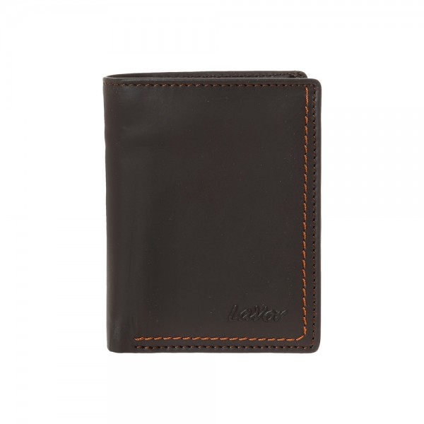 Ανδρικό Δερμάτινο Πορτοφόλι LAVOR 1-6089BRA Καφέ
