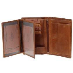 Ανδρικό Δερμάτινο Πορτοφόλι LAVOR 1-3315CG Κονιάκ