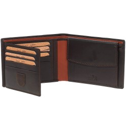 Δερμάτινο Πορτοφόλι LAVOR 1-5114BR Καφέ