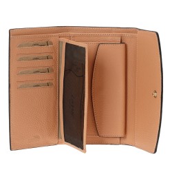 Γυναικείο Δερμάτινο Πορτοφόλι Lavor 1-6039OR Κοραλί