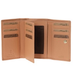 Γυναικείο Δερμάτινο Πορτοφόλι Lavor 1-6041OR Κοραλί