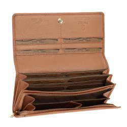 Γυναικείο Δερμάτινο Πορτοφόλι Lavor 1-6046OR Κοραλί