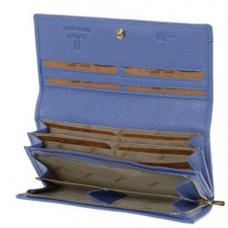 Γυναικείο Δερμάτινο Πορτοφόλι Lavor 1-6154BL Γαλάζιο