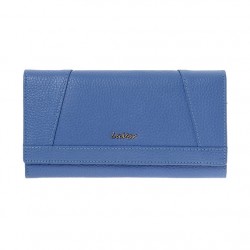 Γυναικείο Δερμάτινο Πορτοφόλι Lavor 1-6154BL Γαλάζιο