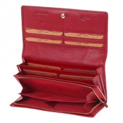 Γυναικείο Δερμάτινο Πορτοφόλι Lavor 1-6154RD Κόκκινο