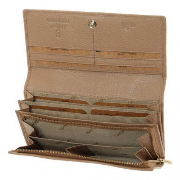 Γυναικείο Δερμάτινο Πορτοφόλι Lavor 1-6154BG Μπέζ