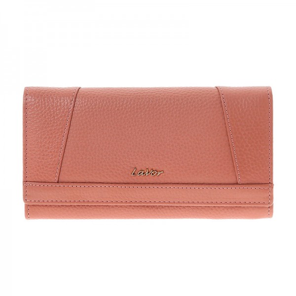 Γυναικείο Δερμάτινο Πορτοφόλι Lavor 1-6154PN Ροζ