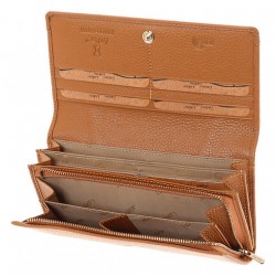 Γυναικείο Δερμάτινο Πορτοφόλι Lavor 1-6154TP Ταμπά