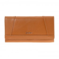 Γυναικείο Δερμάτινο Πορτοφόλι Lavor 1-6154TP Ταμπά