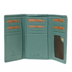 Γυναικείο Δερμάτινο Πορτοφόλι Lavor 1-6158GN Μέντα Γυναικείο Δερμάτινο Πορτοφόλι Lavor 1-6158GN Μέντα