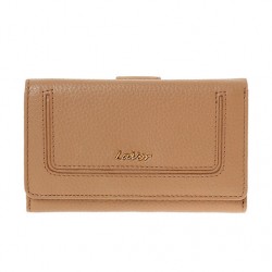 Γυναικείο Δερμάτινο Πορτοφόλι Lavor 1-6158HN Μπεζ