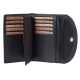 Γυναικείο Δερμάτινο Πορτοφόλι LAVOR 1-6074BK Μαύρο