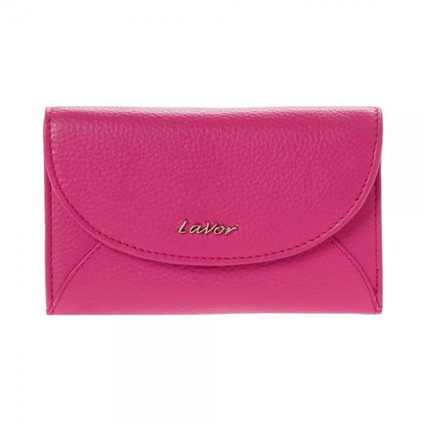 Γυναικείο Δερμάτινο Πορτοφόλι LAVOR 1-6074FC Ρόδι