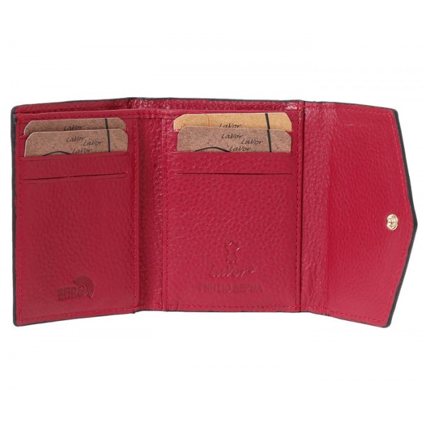 Γυναικείο Πορτοφόλι Lavor 1-6082 Κόκκινο Δερμάτινο