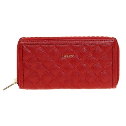 Γυναικείο Δερμάτινο Πορτοφόλι LAVOR 1-6014RD Κόκκινο