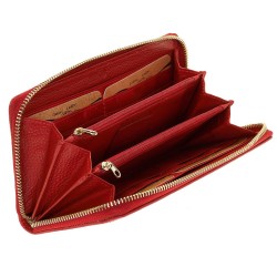 Γυναικείο Δερμάτινο Πορτοφόλι LAVOR 1-6014RD Κόκκινο