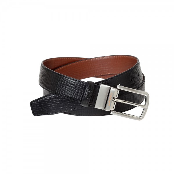 Δερμάτινη Zώνη Διπλής Όψης Lavor 1-144 Μαύρη - Ταμπά