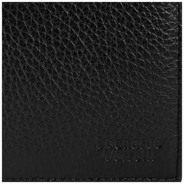Δερμάτινο Πορτοφόλι Leonardo Verrelli 3000497-001 Μαύρο