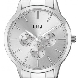 Ρολόι Χειρός Q&Q A01A-001PY Πολλαπλών ενδείξεων