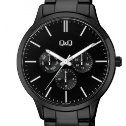Ρολόι Χειρός Q&Q A01A-004PY Πολλαπλών ενδείξεων