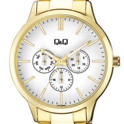 Ρολόι Χειρός Q&Q A01A-005PY Πολλαπλών ενδείξεων
