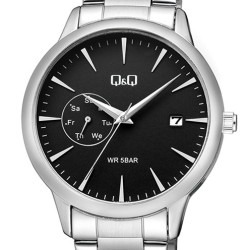 Ρολόι Χειρός Q&Q A12A-009PY Πολλαπλών ενδείξεων