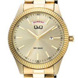 Ρολόι Χειρός Q&Q A14A-001PY Ημέρας, Ημερομηνίας