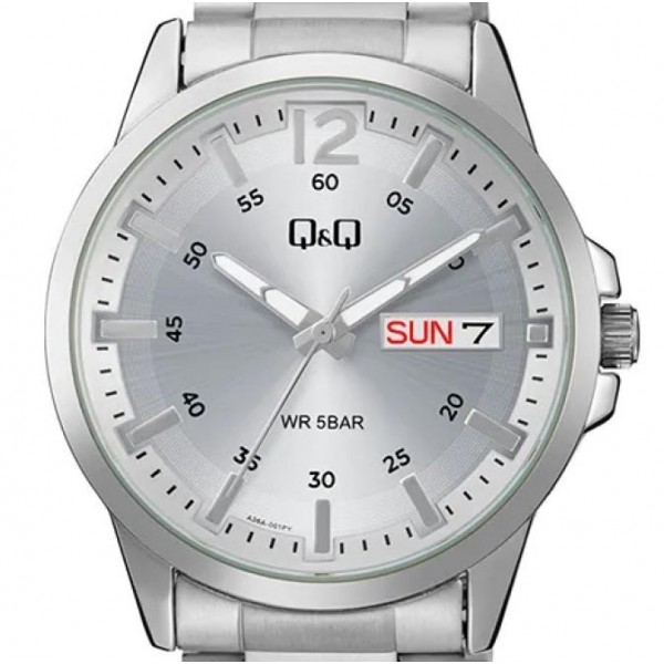 Ρολόι Χειρός Q&Q A36A-001PY Ημέρας, Ημερομηνίας