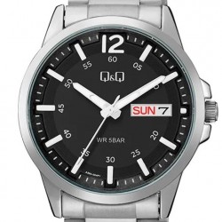 Ρολόι Χειρός Q&Q A36A-004PY Ημέρας, Ημερομηνίας