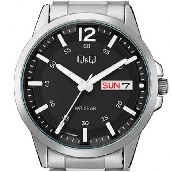 Ρολόι Χειρός Q&Q A36A-004PY Ημέρας, Ημερομηνίας