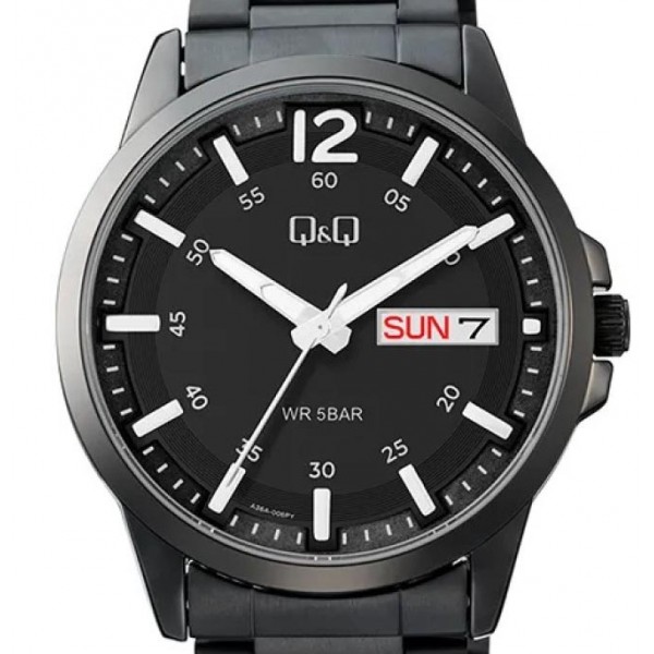 Ρολόι Χειρός Q&Q A36A-006PY Ημέρας, Ημερομηνίας