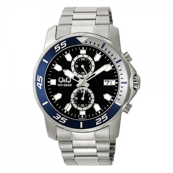 Ρολόι Χειρός Q&Q A42A-001PY Πολλαπλών ενδείξεων