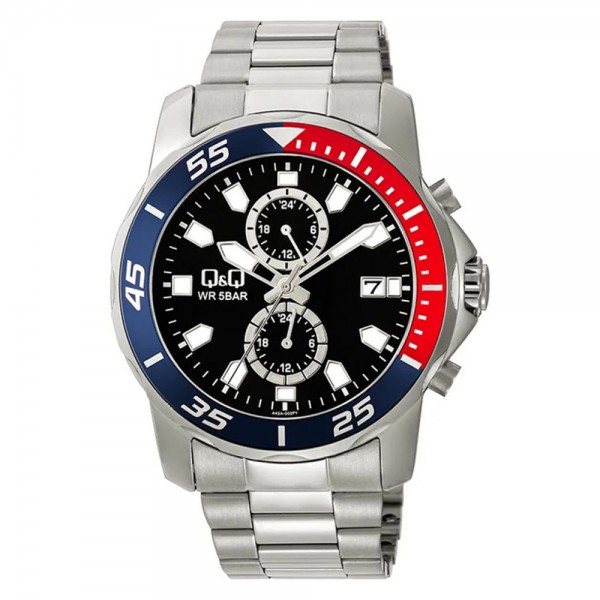 Ρολόι Χειρός Q&Q A42A-002PY Πολλαπλών ενδείξεων