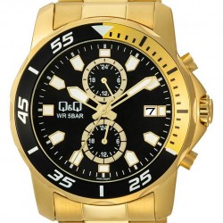 Ρολόι Χειρός Q&Q A42A-003PY Πολλαπλών ενδείξεων