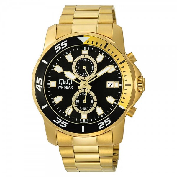 Ρολόι Χειρός Q&Q A42A-003PY Πολλαπλών ενδείξεων